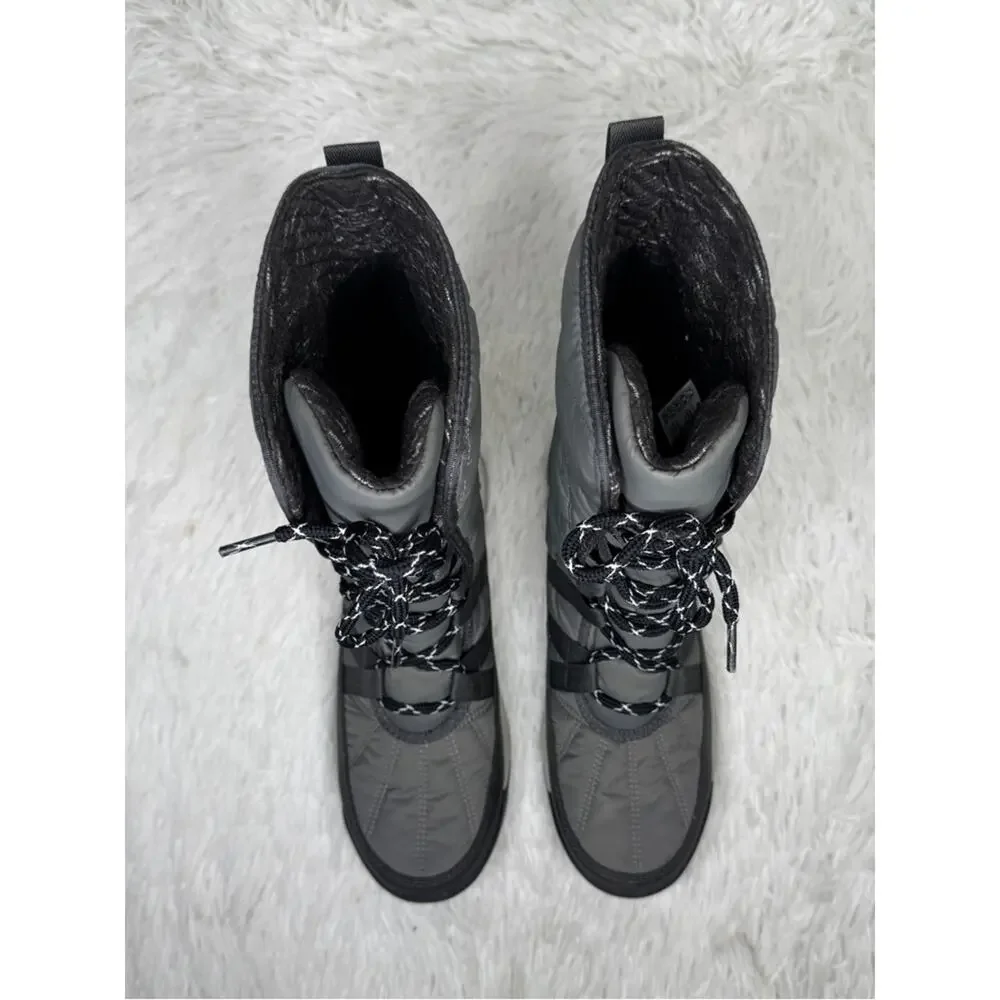 SOREL / quarry gray Whitney II tall lace waterproof snow boots / 7.5